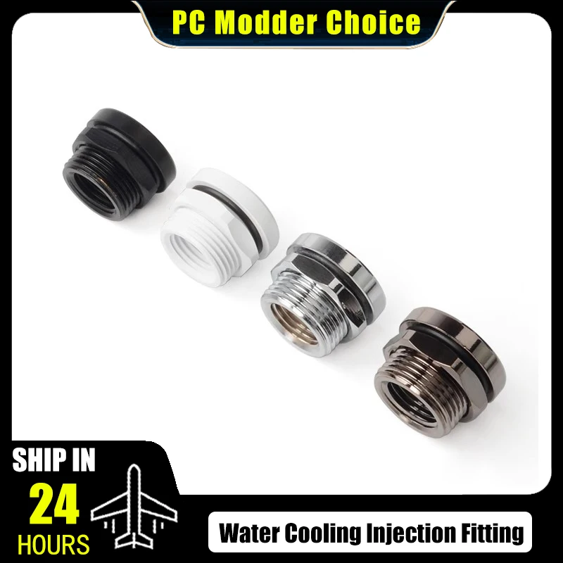 

FREEZEMOD Water Cooling Injection Fitting, Pass-through Plate Type Top Liquid Injected Joint Hexagonal Nut, HCBJT-V2