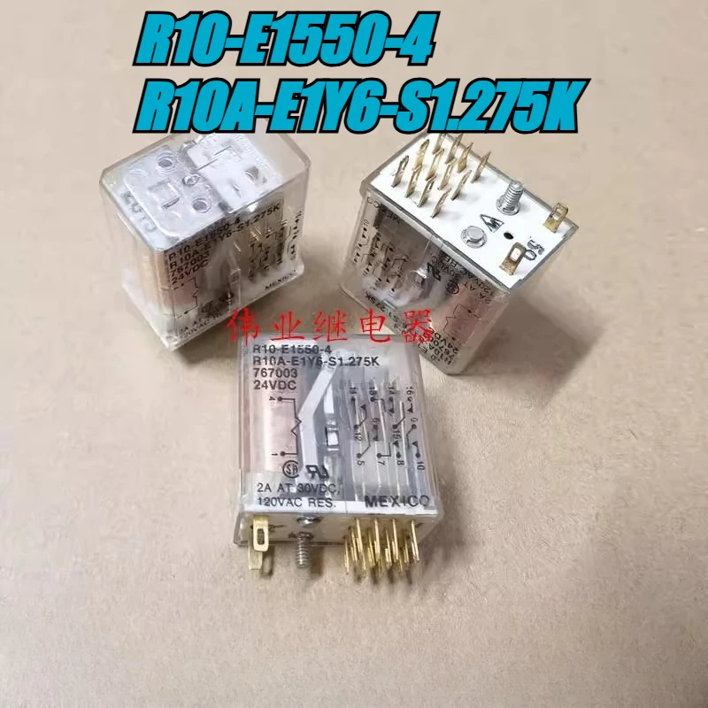 （Second-hand）1pcs/lot 100% original genuine relay:R10-E1550-4 R10A-E1Y6-S1.275K 14pins 24VDC