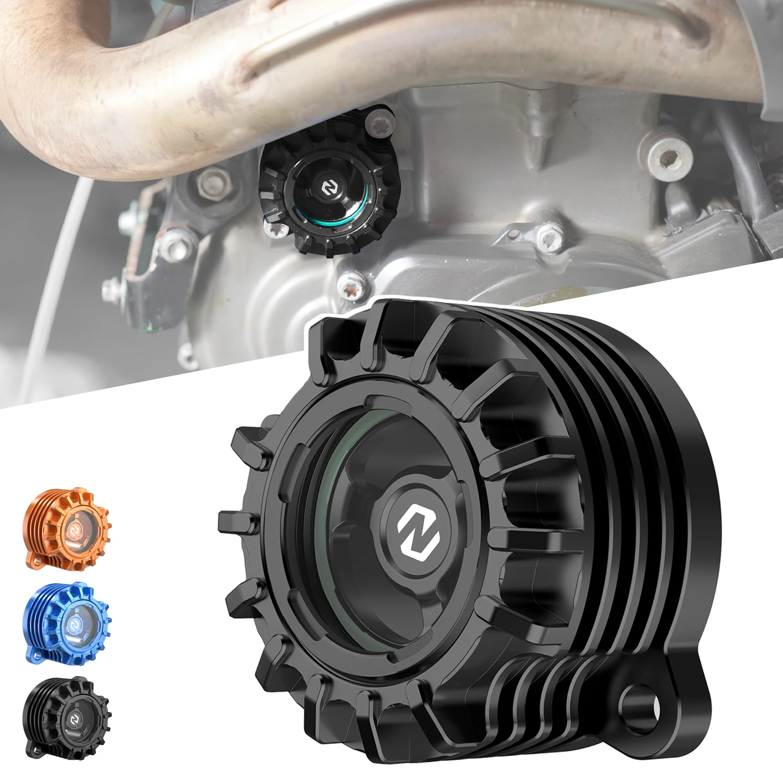 

For GasGas 700 SM 700 ES Finned Cooling Oil Filter Cap Cover for Husqvarna 701 Supermoto 701 Enduro 2016-2024 Norden 901 22-24