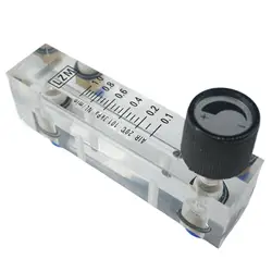 0.1-1LPM 0.2-2LPM 0.3-3LPM 0.5-5LPM 1-10LPM LZM-4T Air Panel Flowmeter Rotameter With Valve Push In Fit 6mm OD Tube