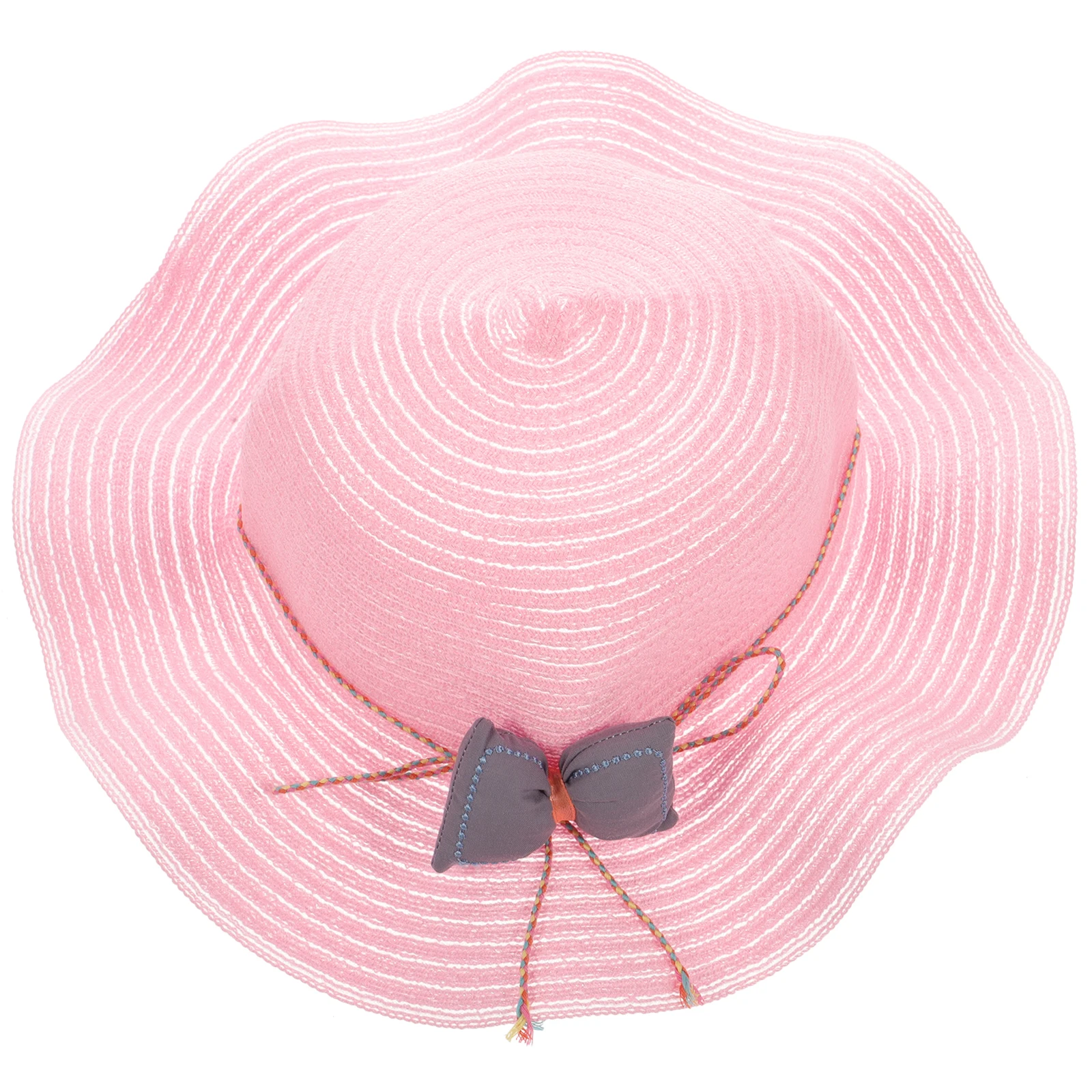

Toddler Hats Sun Women's Fashion Summer Bucket Cap Sunhat Kids Sun-wide-brim-bucket-hat Beach Pink Girls Straw Child