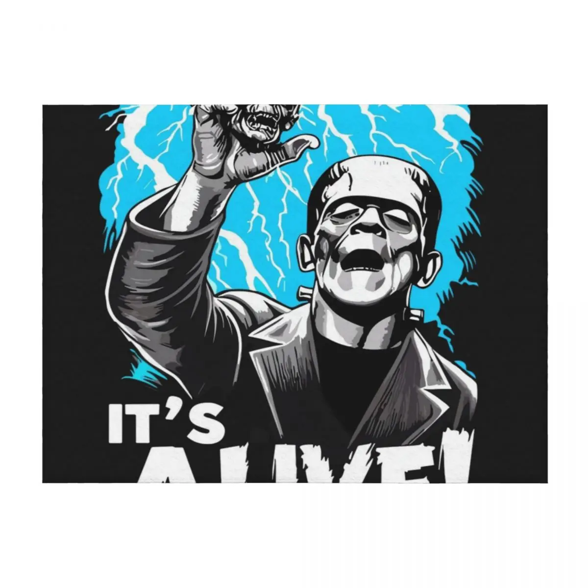 

Frankenstein It's Alive Halloween Horror Throw Blanket warm winter Thermal Bed Fashionable Blankets