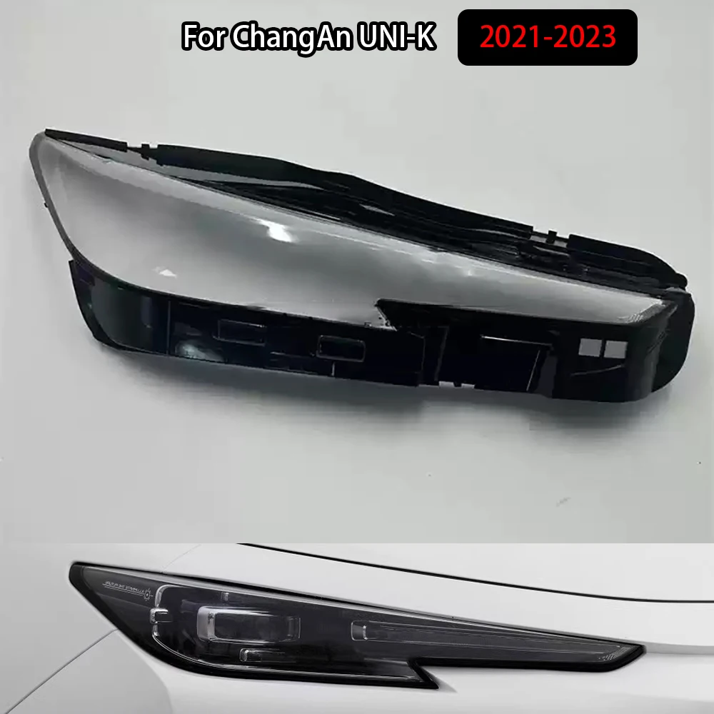 

For ChangAn UNI-K 2021-2023 Headlamp Cover Transparent Headlight Lens Plexiglass Replace Original Lampshade