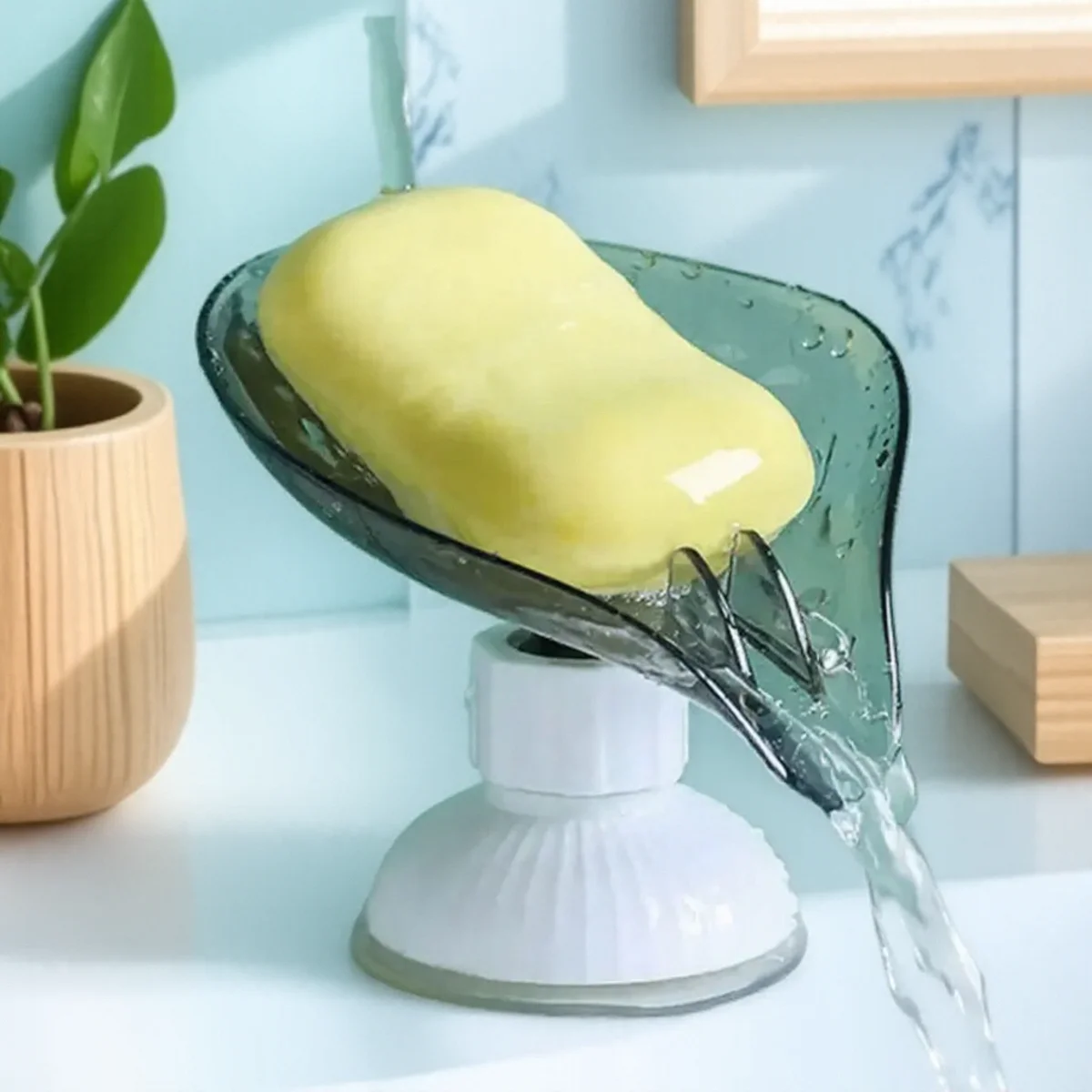 

Мыльница в форме листа, мыльница, сливная полка для губки, полка для хранения в ванной, доска, предметы первой необходимости