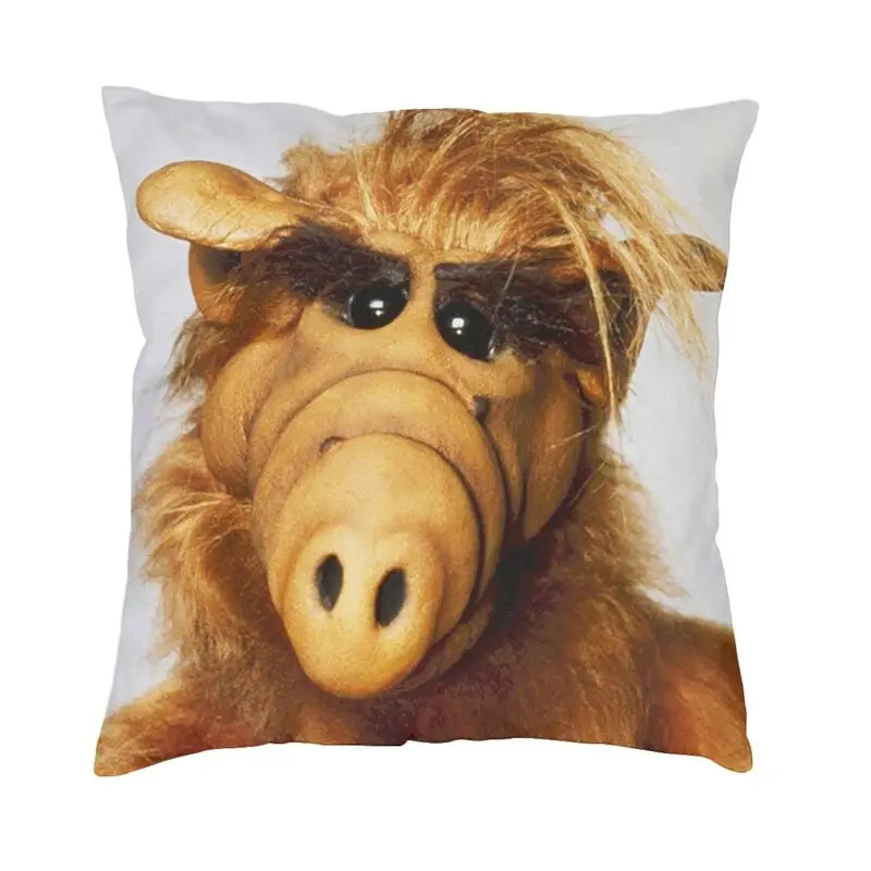 

Cute Alf Meme Throw Pillow Case Home Decor Custom Square Alien Life Form Sci Fi Tv Show Cushion Cover 40x40 Pillowcover for Sofa