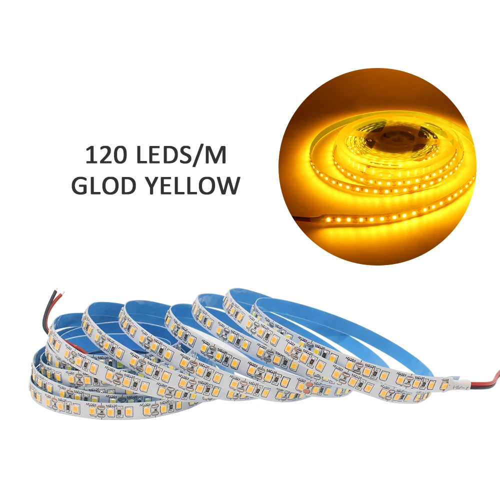 12V LED Strip SMD 2835 1M 2M 3M 4M 5M LED Streep Tape Licht 120LED/M 240LED/M Warm Wit Flexibele Strip Lint Home Decor Licht