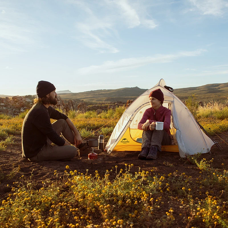 Imagem -05 - Naturehike-tenda de Acampamento Ultraleve Portátil Nuvem para Pessoas Mochila Dobrável Atualizado Tenda Impermeável Viagem Tendas de Praia 10d