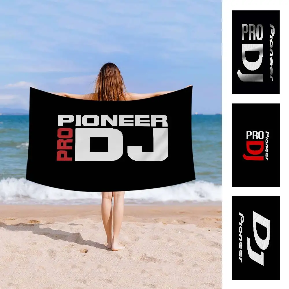 Pioneer Dj Pro Music Anime Beach Swimming Towel Soft Absorbent Washcloth Children's Gifts for Kids Travel Camping Gym
