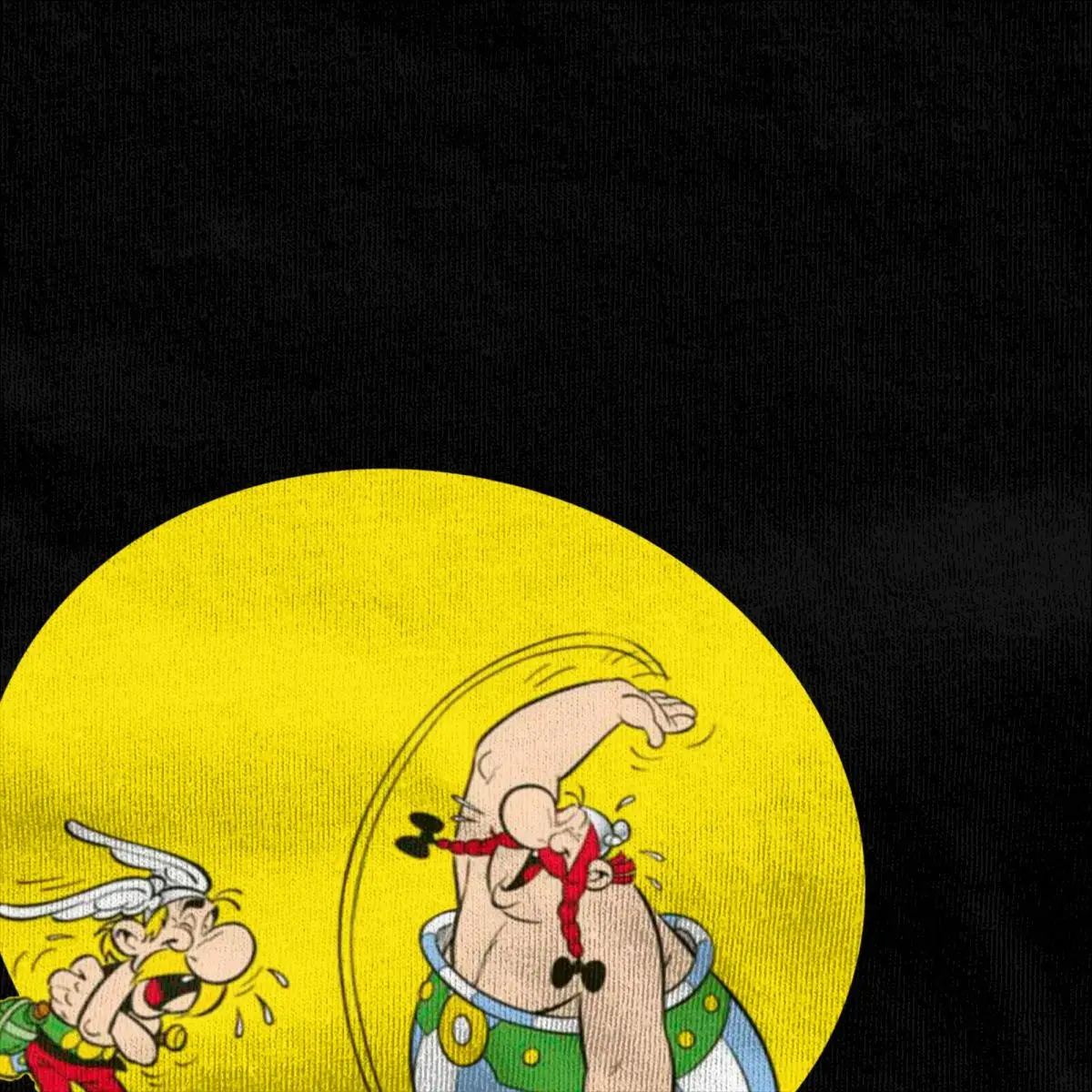 Asterix And Obelix Laughing T Shirt Men Women\'s 100% Cotton Awesome T-Shirts Round Collar Tee Shirt Short Sleeve Tops Gift Idea