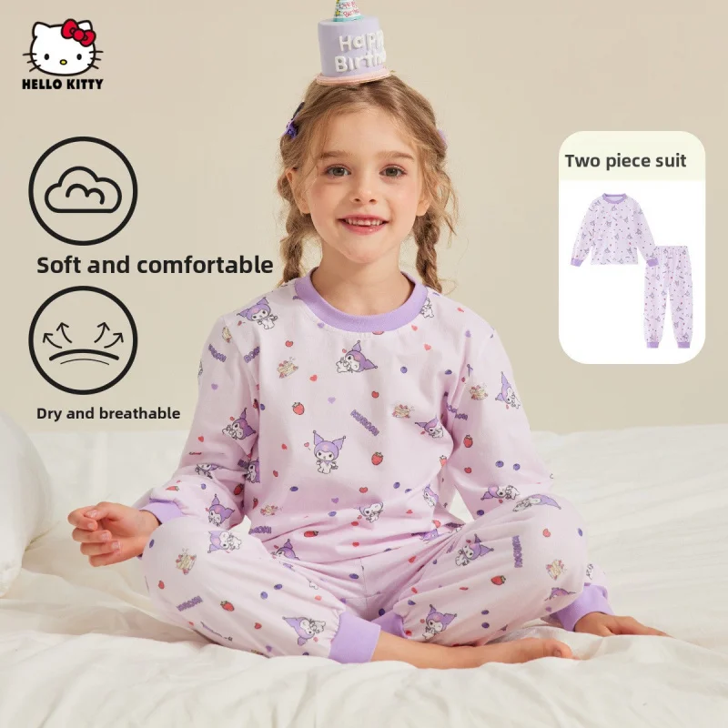 

【Officially authorized】Autumn Homewear Set Children's Pajamas Two-Piece Set With cute cartoon characters Perfect Gift