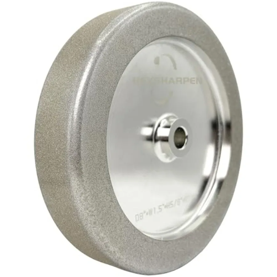 

4 in 1 Plus CBN Grinding Wheel 8 inch 1000 Grit1.5" Wide 5/8" Arbor for Sharpening Woodturning Tools High Speed Steel Tools 100