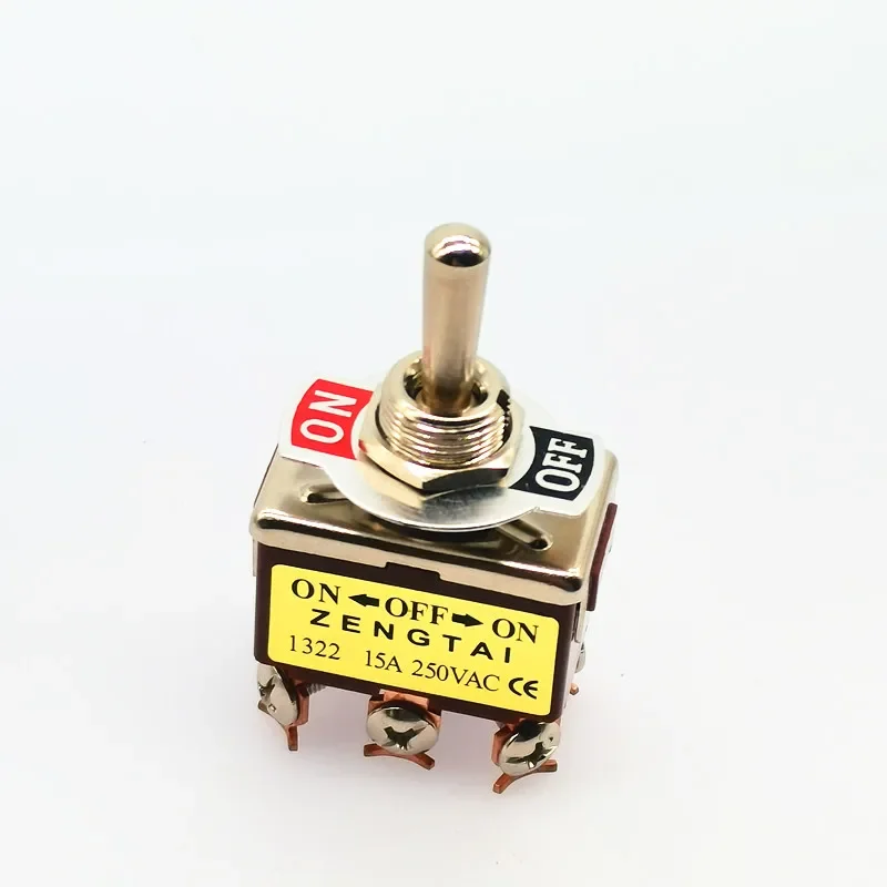 1PCS E-TEN High-end Mini Auto Toggle Switch AC 250V 16A 2/3/4/6/12 Pin ON-OFF-ON 2/3 Position Silver Contact with Waterproof Cap