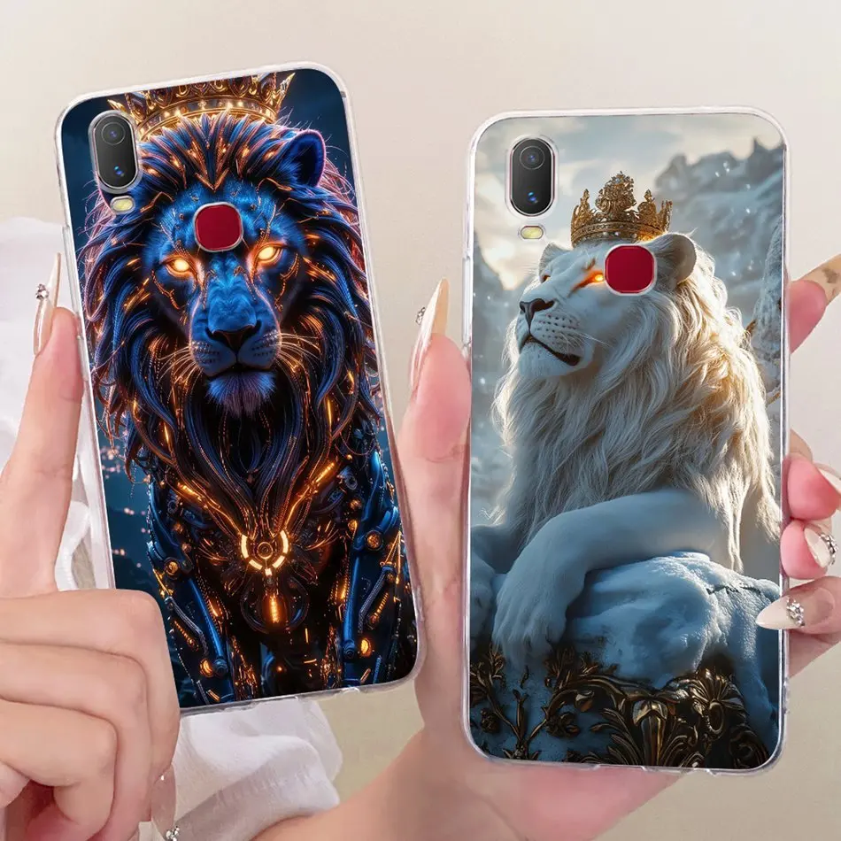 ل Vivo Y11 Y12i 1906 1906_20 كول التنين النمر نمط جراب هاتف ل Vivo 1906 Y11 (2019) لينة سيليكون بولي يوريثان حالات مصدات #4