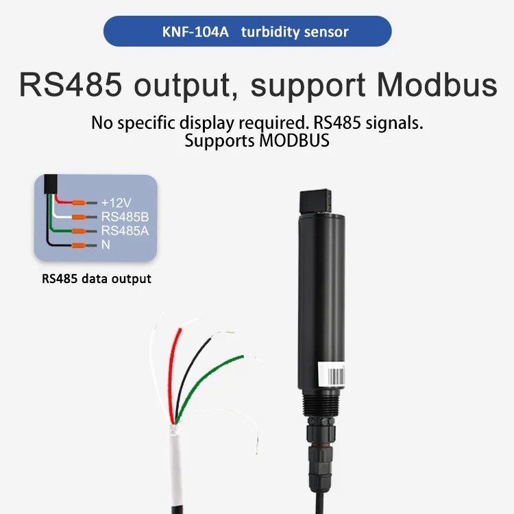 KNF-104A RS485 data output Water quality online digital sensor Industrial grade suitable for all types of water turbidity sensor