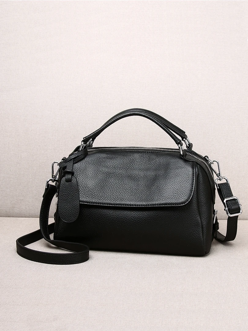 

Универсальная сумка через плечо Ele из натуральной кожи с большой вместимостью для женщин, мягкая роскошная сумка-тоут