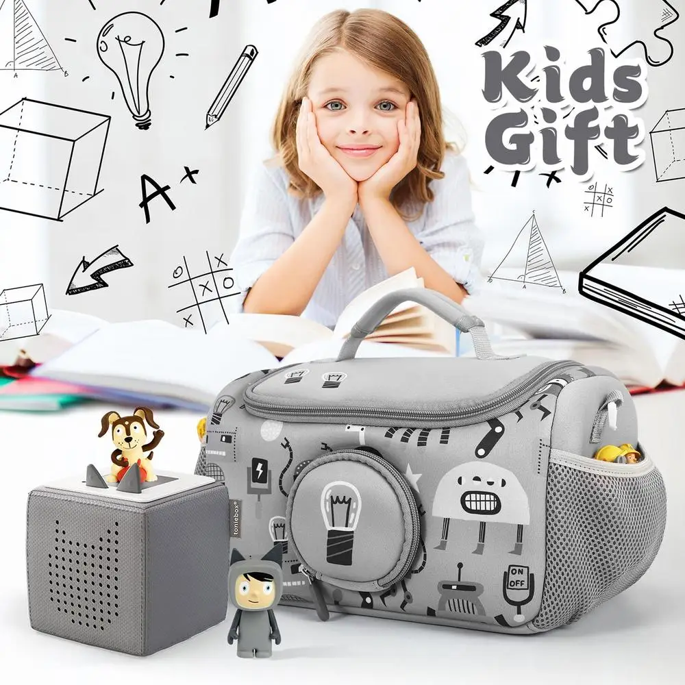 Portable Audio Player Carrying Bag For Toniebox Starter Set Educational Musical Toy Storage Organizer For Tonies Starter