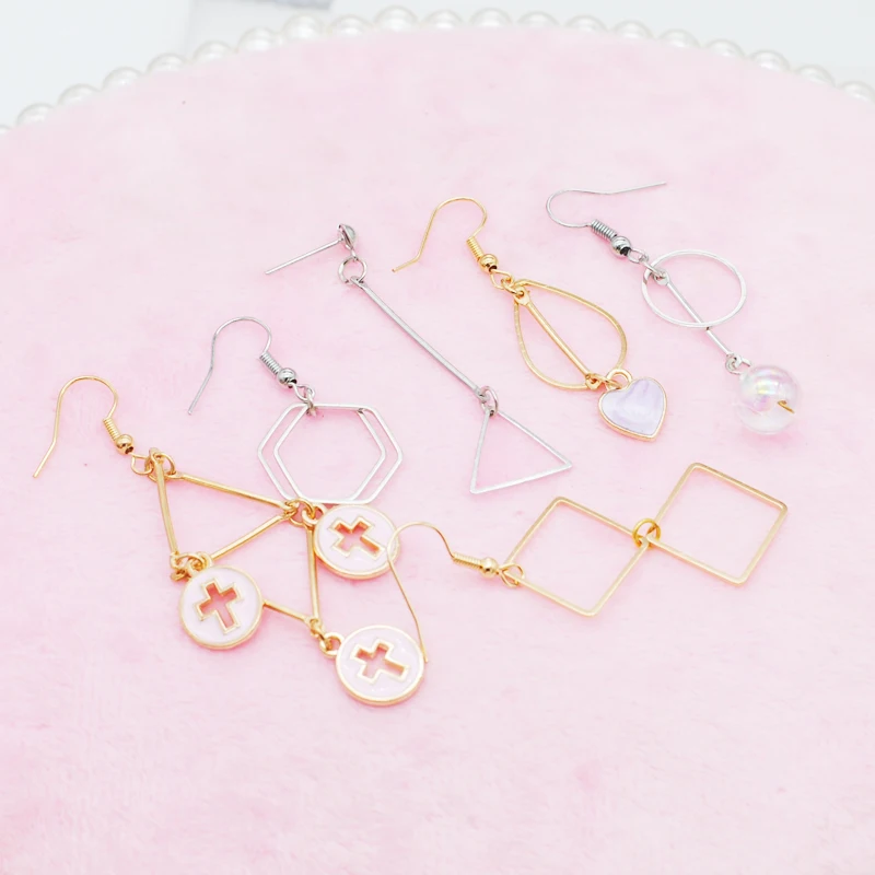 5 Styles Copper Linking Rings KC Golden Frames Connectors Metal Jewelry Connector Links for Women Jewelry Making Findings