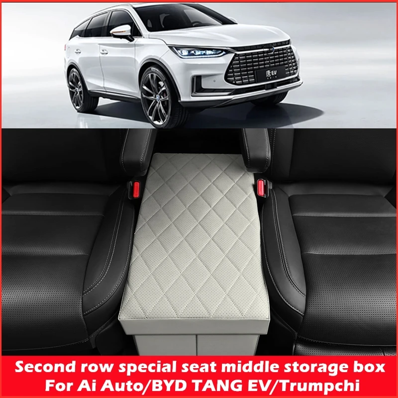 Second Row Car Seat Middle Storage Box Fit for BYD TANG EV Li Auto L8 L9 ONE Trumpchi GM6 GM8 F​oldable High-capacity  Car Box