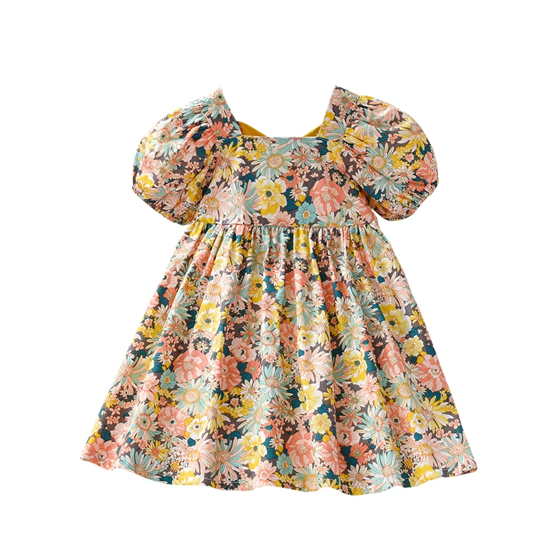 

NIGO Children's Floral Print Short Sleeve Casual Dress #nigo38571