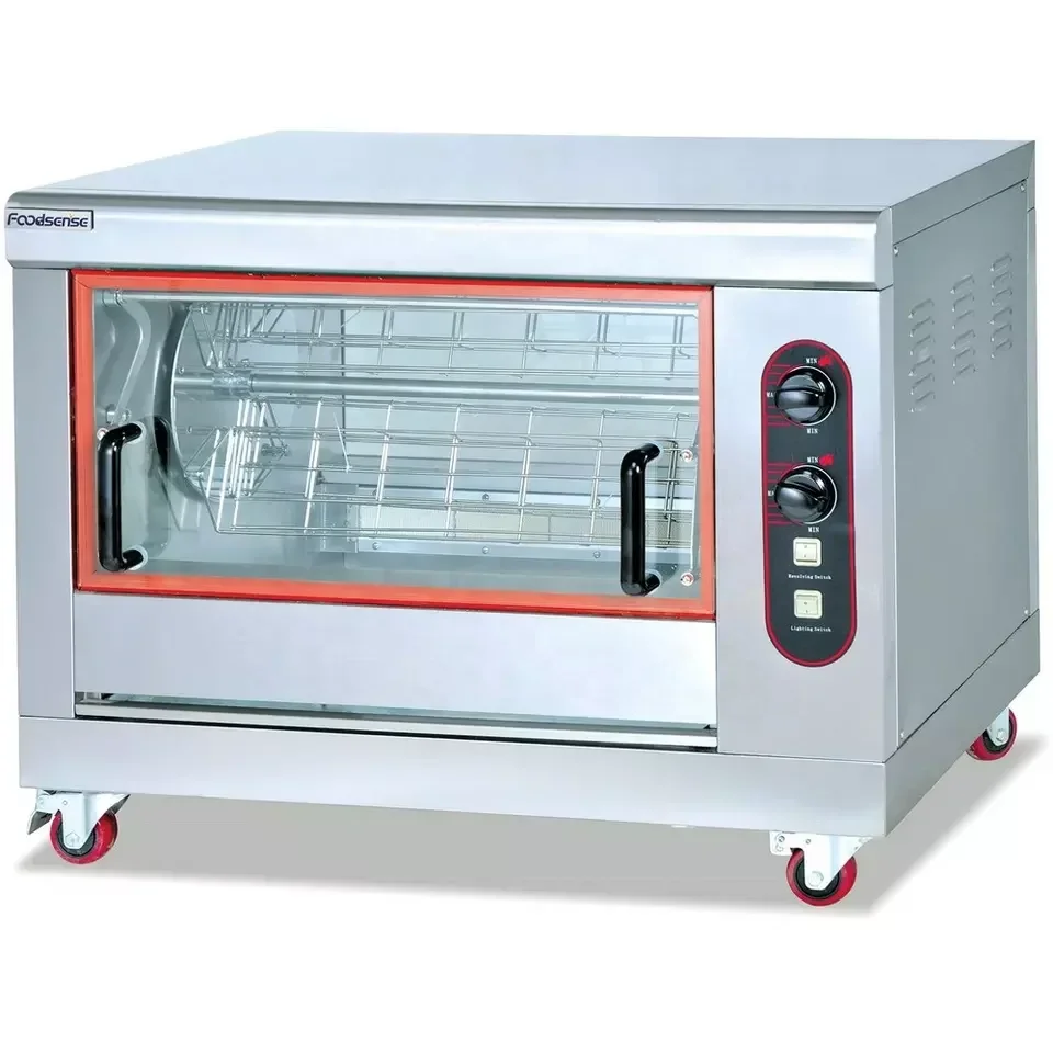 Hot sales Commercial roast chicken rotisserie oven grill electric gas roaster roasting machine rotisserie chicken oven For Sale