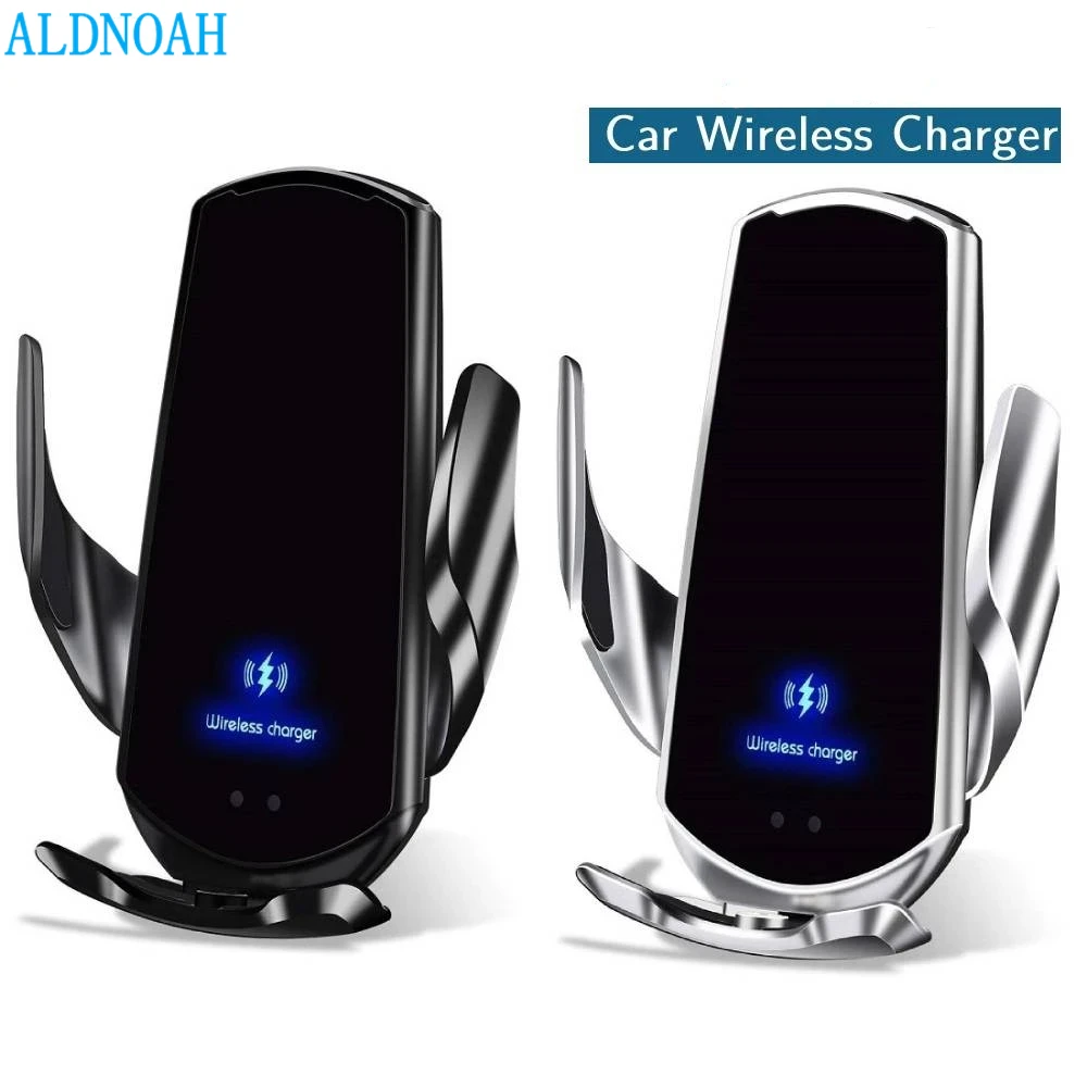 

15W Wireless Car Charger Auto-Clamping Infrared Sensor Phone Mount Air Vent Phone Holder iPhone 14 13 12 11 X 8 Samsung S22 S21