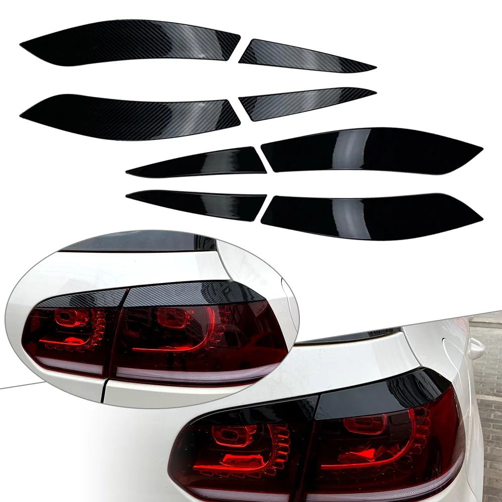 

4Pcs Car Rear TailLight Light Eyelid Trim Decor For VW Golf MK6 2008-2013 For Volkswagen Golf 6 2008 2009 2010 2011 2012 2013