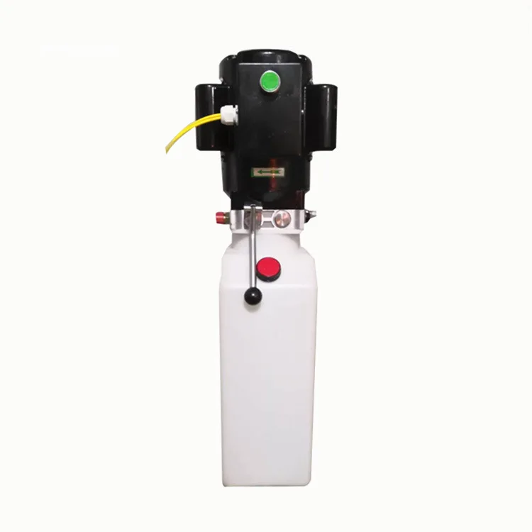 Small electric hydraulic pump standing lifting platform car lift