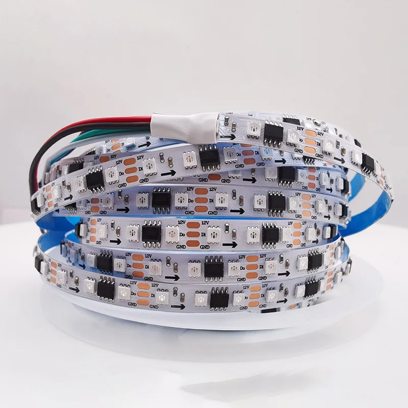 Waterproof 1903 ws2811 Full Color 3535 RGB LED Strip Fantasy Color Light 12V 96 leds/m External IC Running Horse Home Decoration