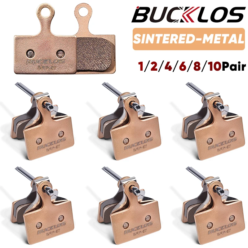 BUCKLOS Gesinterte Metall-MTB-Bremsbeläge für K03S K05S Fahrrad-Hydraulikscheibenbremsen Metallische Fahrradbremsbeläge Mountainbike-Teile