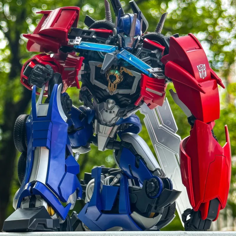 Blokees Optimus Prime Transformers Prime Legend Version Poseable Assembled Action Figure Multiple Weapons Dual Mode Collection