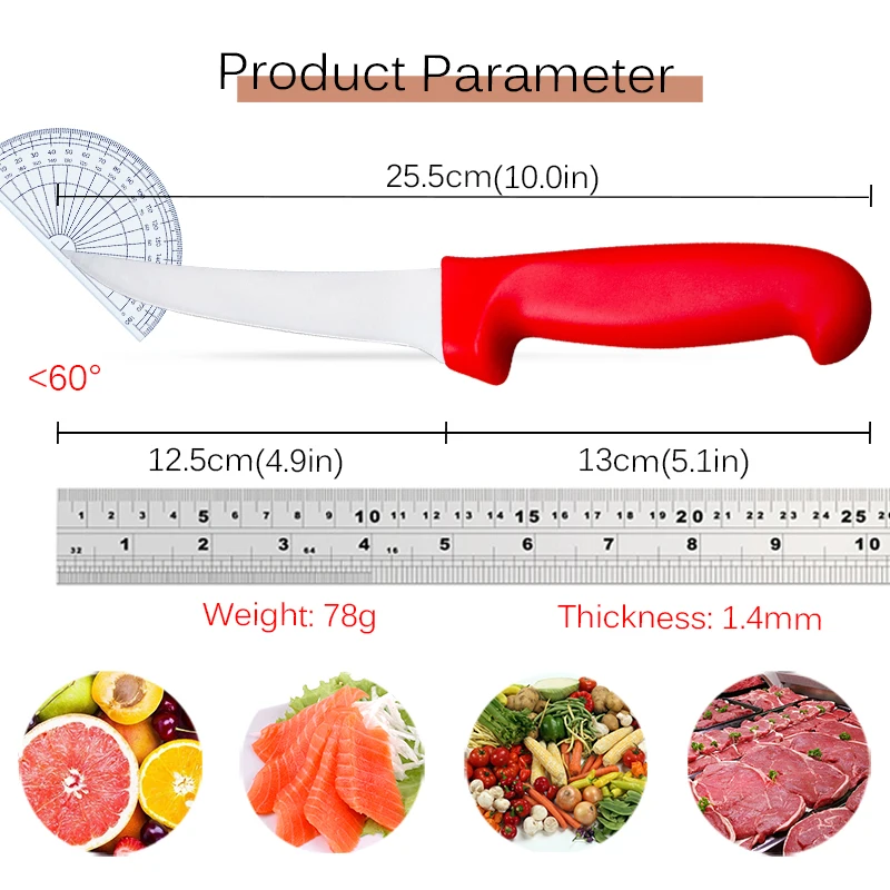 Butcher\'s Boning Knife Stainless Steel Meat Cleaver Deboning Skinning and Dividing Meat Household Slicing Knife Fruit Knife