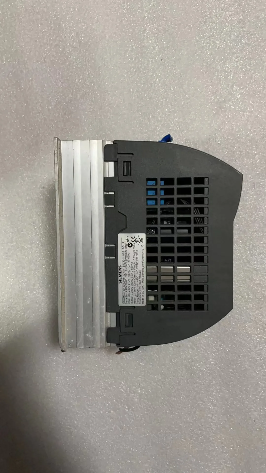 Imagem -03 - Usado Testado ok Sinamics G110-cpm110 ac Drive 6sl3211 0ab17 5ua1 6sl32110ab175ua1