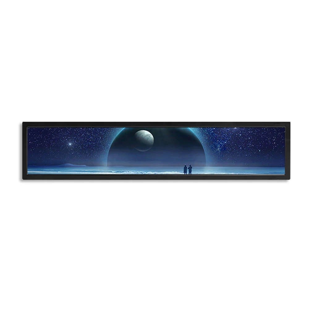

Bar Type Lcd Displays Wall Mounted Digital Advertising Display Screens Lcd Shelf Display