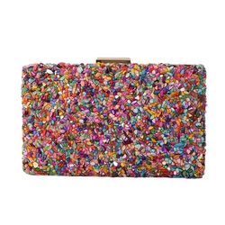 2023 neue Clutch Taschen Bankett Abend taschen hand gefertigte Muschel Diamant Kupplungen und Geldbörse Perlen Handtaschen Kette Umhängetaschen weiblich