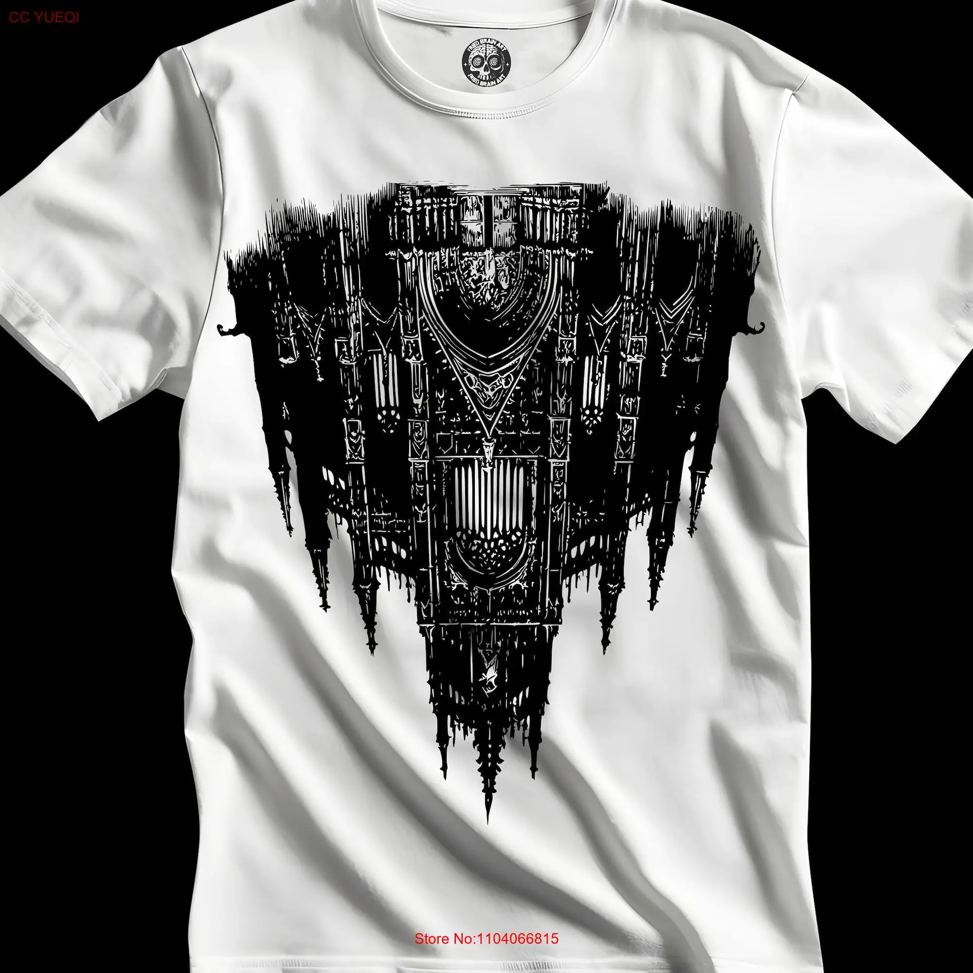 Gothic Cathedral T shirt Satanic Church Architecture Faith Dark Art long or short sleeves