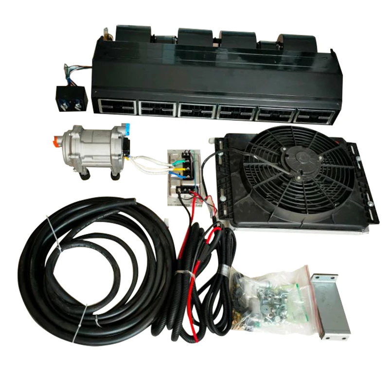 12V 12 Volt Electric Mini Car Air Conditioner Aire Acondicionado Auto AC Evaporator Parking Cooler