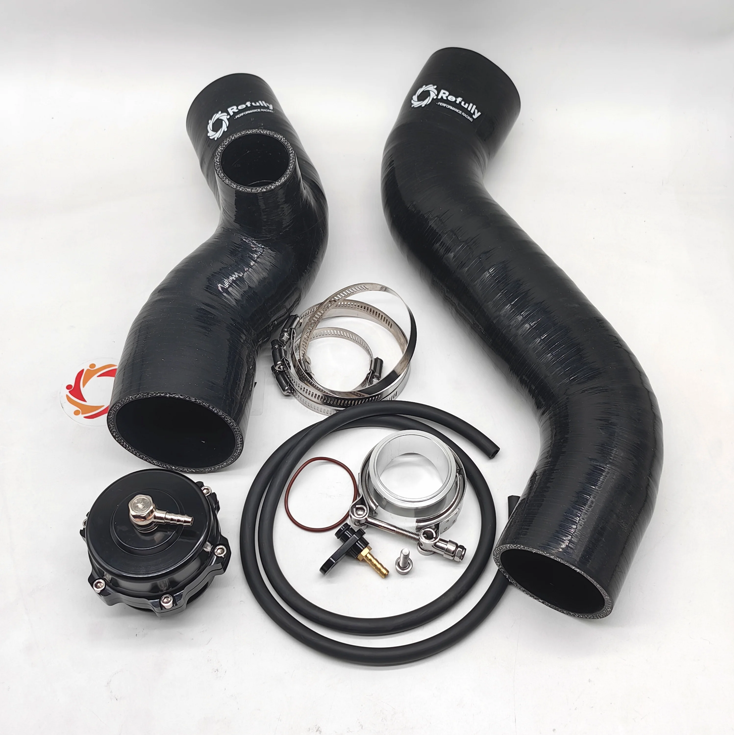 For Seadoo RXT/GTR/GTX/Wake Pro 230 & RXT-X/RXP-X/GTX Limited 300 Intercooler Tubing Upgrade Kit With 50mm Blow-Off Valve