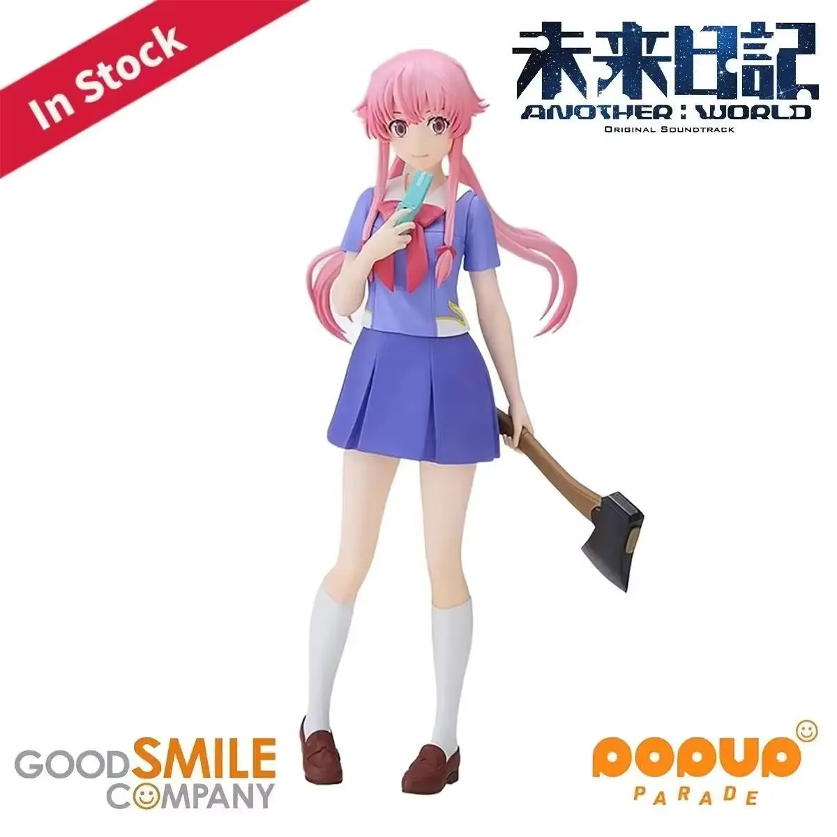 

Оригинальная оригинальная Good Smile Company, предварительно окрашенная всплывающая парадная фигурка Mirai Nikki Gasai Yuno H = 170 мм, украшение в виде аниме-персонажа