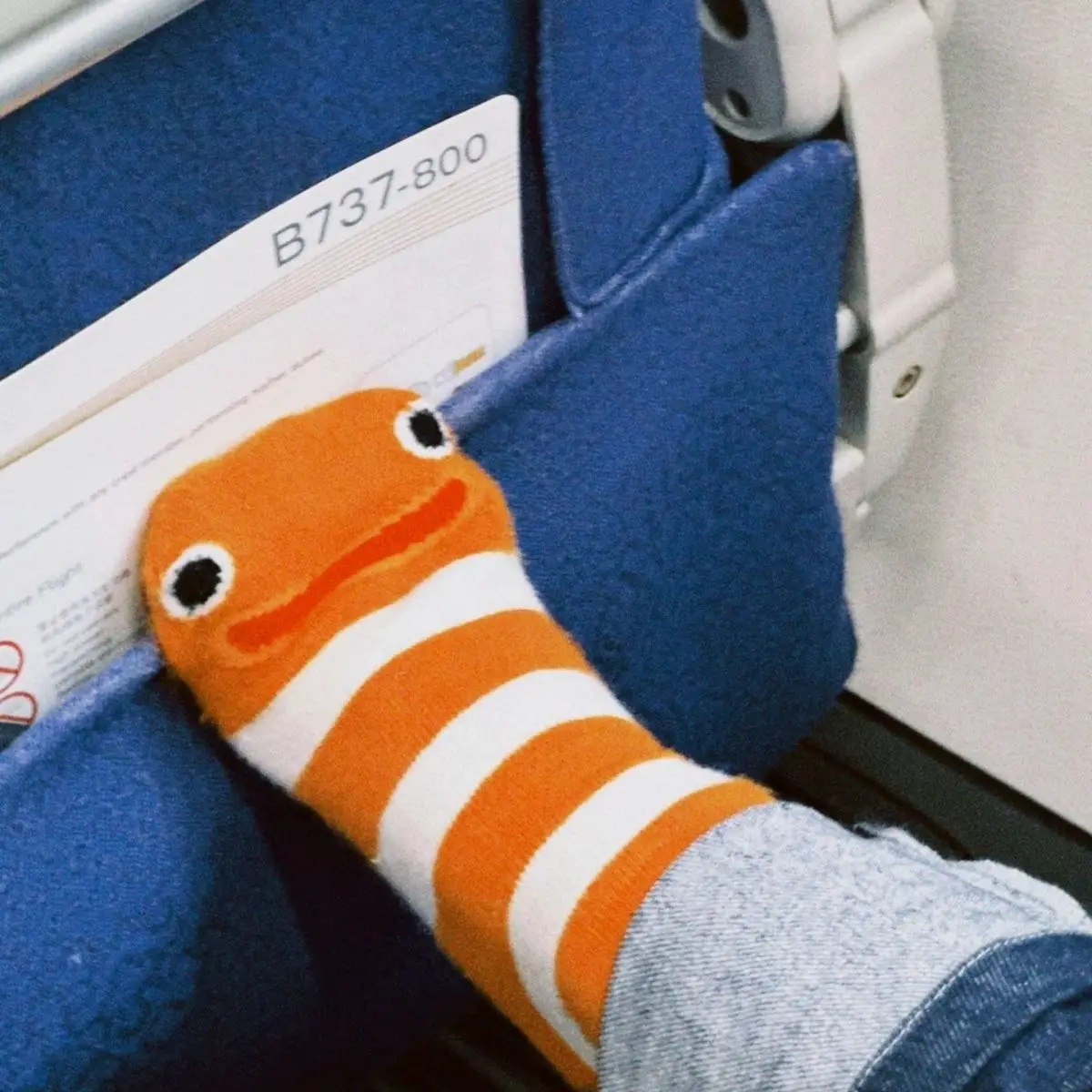 1/3 Doppel Garten Aal Gedruckt Männer Frauen Mittlere Socken Modische Niedlichen Cartoon Streifen Weiche Bequeme Vier Jahreszeiten Casual Socken – Detail 3