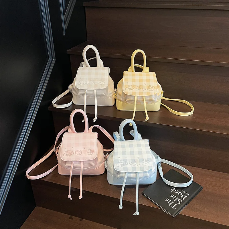 

New Plaid Handbag Women's Large-capacity Messenger Bag Niche Portable Shoulder Bag Travel Backpack