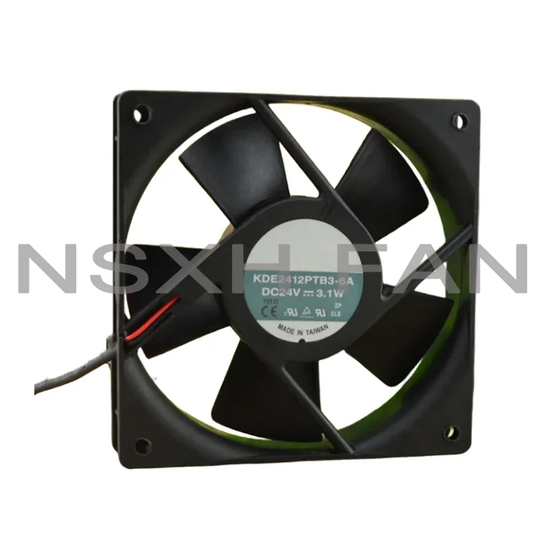 Ventilador de refrigeração do inversor original, novo, 12025, 24V, 3.1W, 12cm, KDE2412PTB3-6A