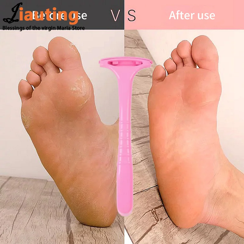 Professional Handle Dead Skin Calluses Removal Scraper Feet Care Nursing Plastic Portable Pedicure Massage Tool Beauty-health