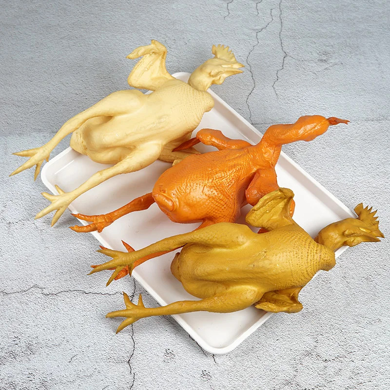Modelo de comida de simulación, decoración de Hotel, pato asado falso de plástico, Foie Gras Pettitoe, sesión de fotos, accesorios educativos para la primera infancia