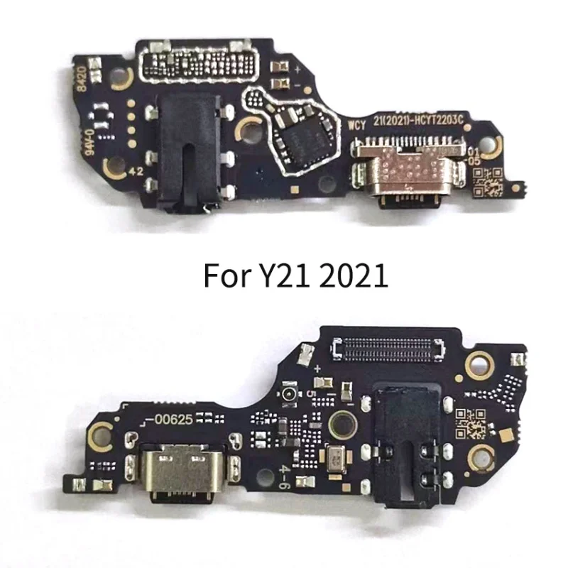 For Vivo Y33s Y21 Y21s 2021 USB Charging Board Dock Port Flex Cable Repair Parts