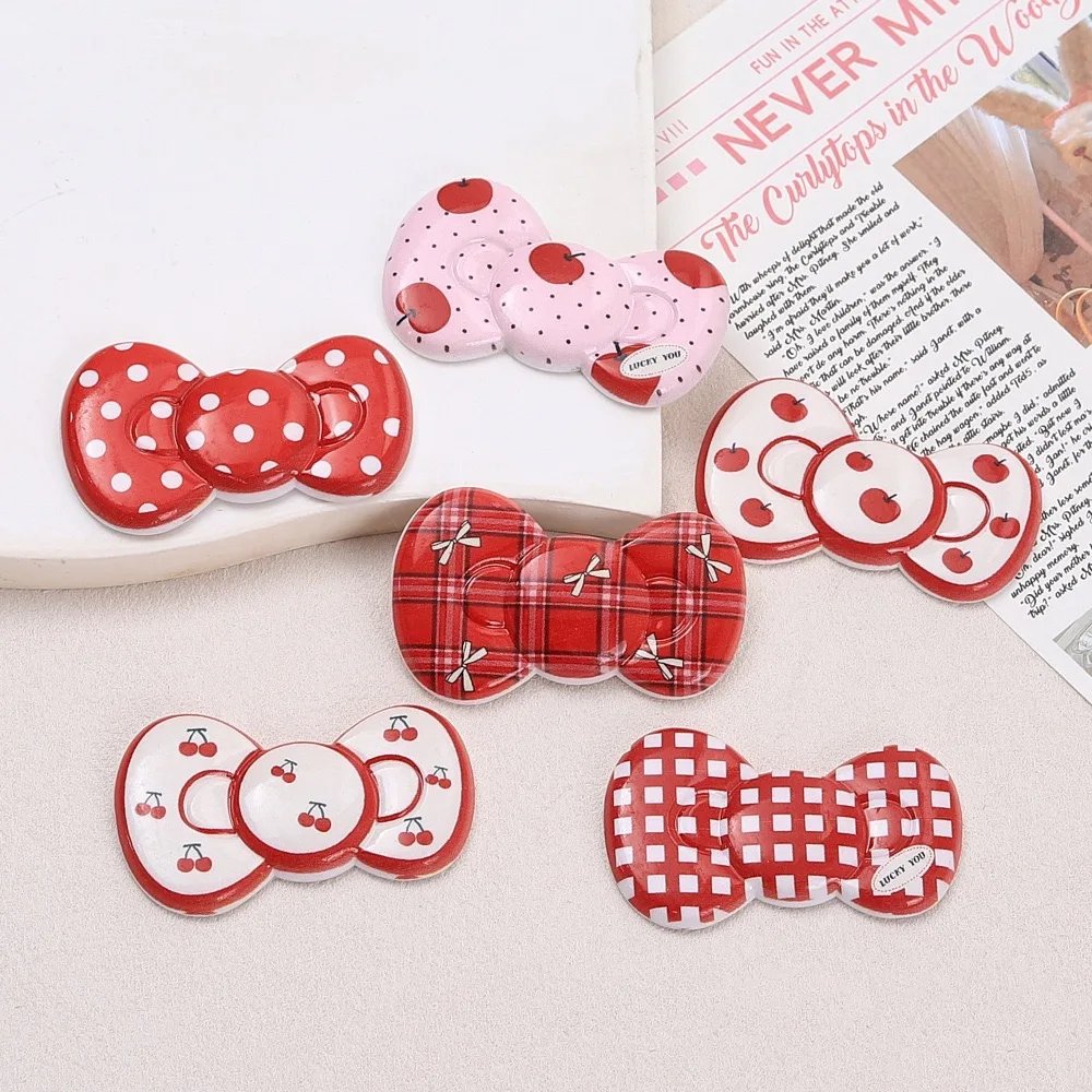 10pcs Resin Newest Bowknot Flatback Figurine Scrapbooking DIY Phone Case Decoration Home Accessories Crafts