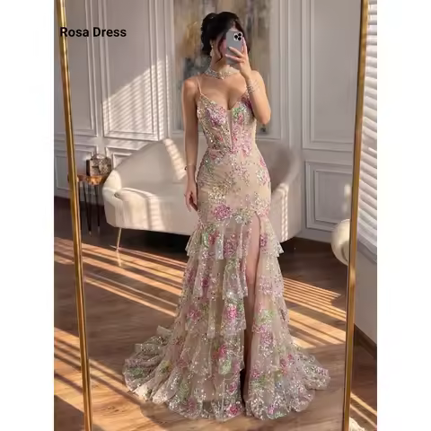 Customized Wedding Dresses for Special Occasions Mermaid Luxurious Women's Evening Dresses Woman Elegant Dress Luxury Chiffon