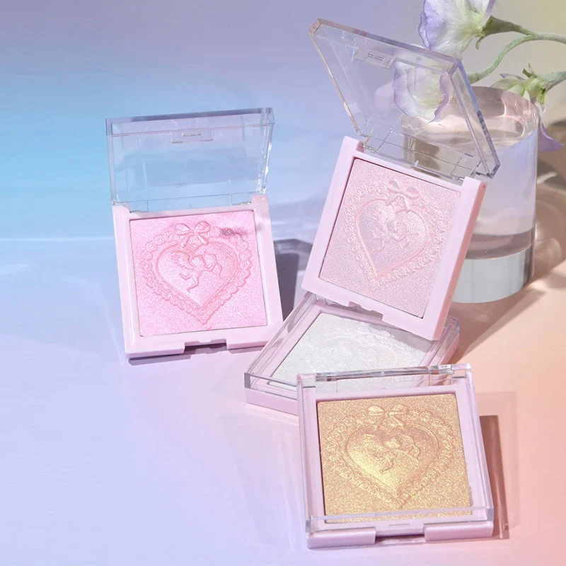 Love Angel High Gloss Powder Highlighter Makeup Palette Peach Fairy Glitter Body Bronzer Highlight Contour Illuminator Makeup