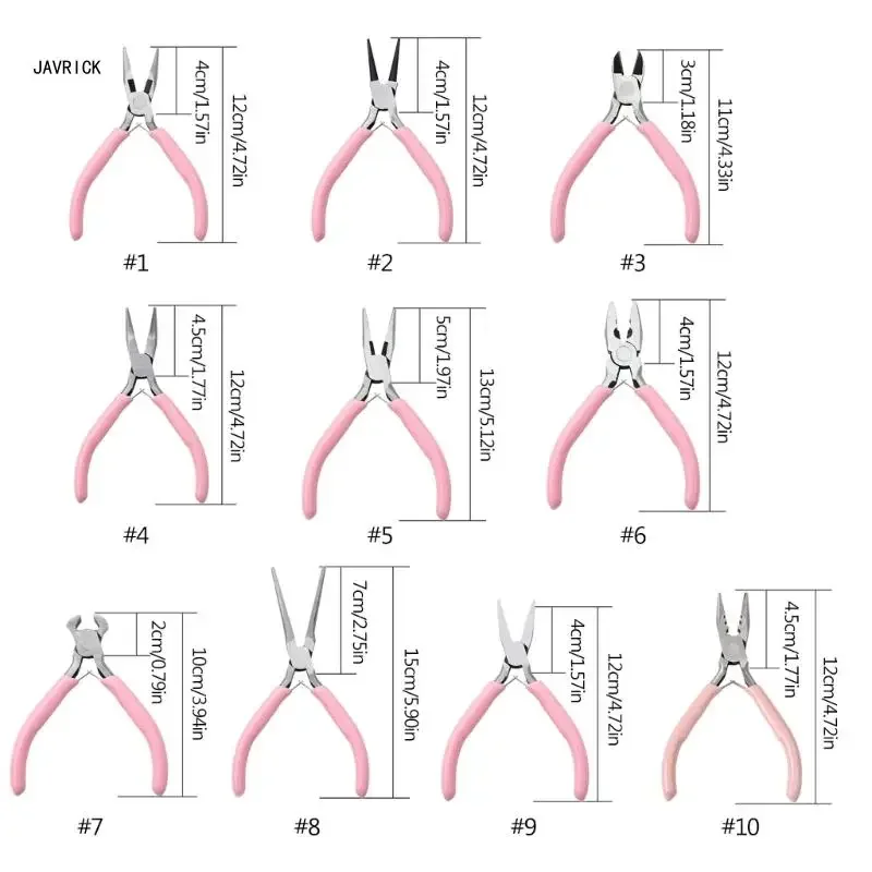 Juego alicates profesionales punta aguja y alicates para cuentas, juego alicates artesanía versátiles, esenciales