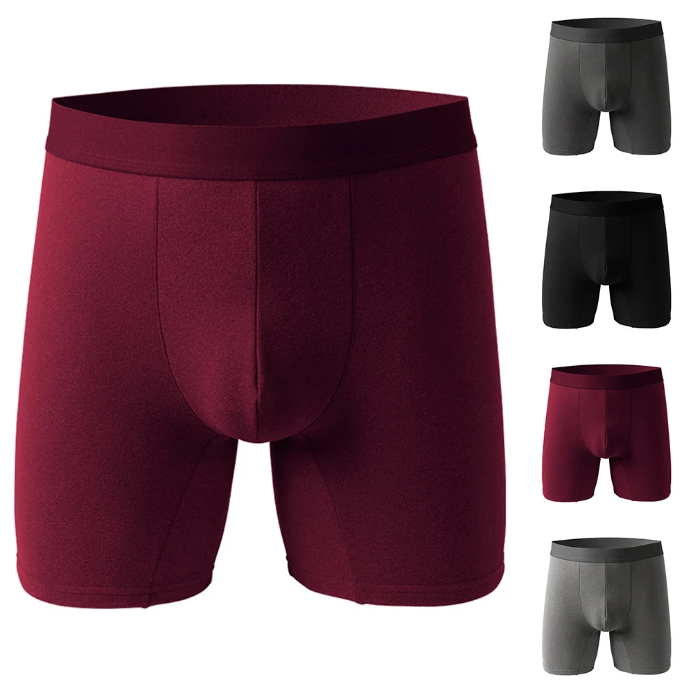 2022 Fashion Men Underpants Flat Boxers Man Panties Pouch Shorts Boxer U Convex Pouch Boxershorts Underwear Brief