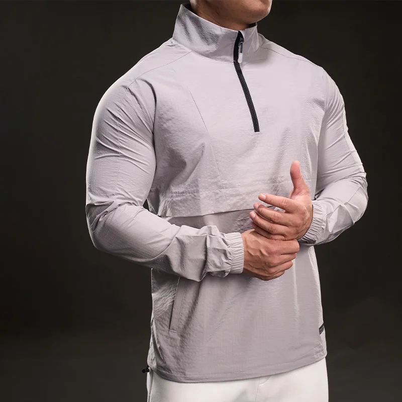 

Спортивная футболка с длинным рукавом для бега, повседневная, модная, свободного кроя, мужская, весна-лето, быстросохнущая, дышащая